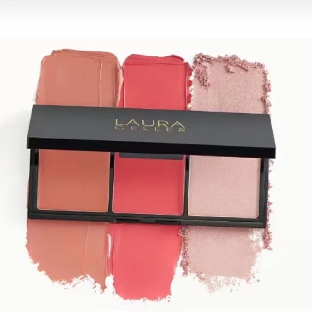 Laura Geller Blush Trio Multitasking Cream To Powder Meet The Pinks Makeup